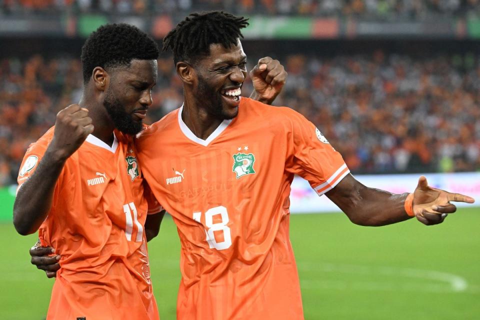 Ivory Coast made a triumphant start to their home AFCON against Guinea-Bissau (AFP via Getty Images)