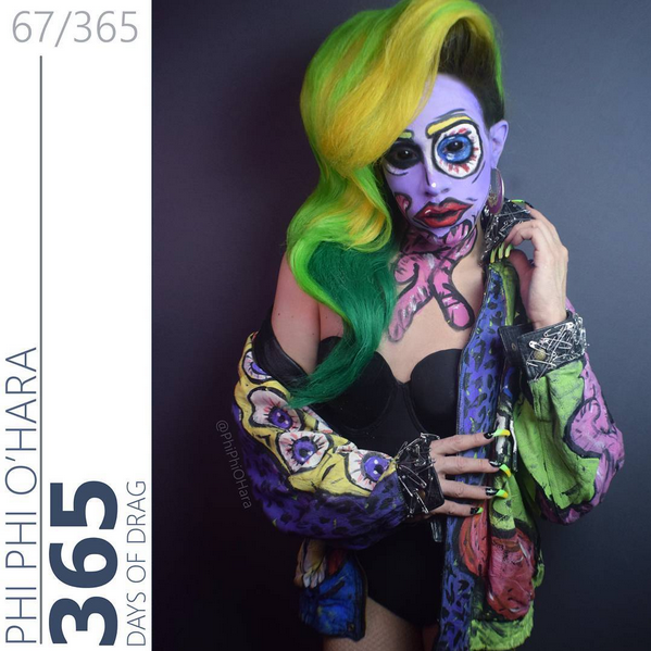 Drag queen creates incredible transformations for 365 day photo challenge