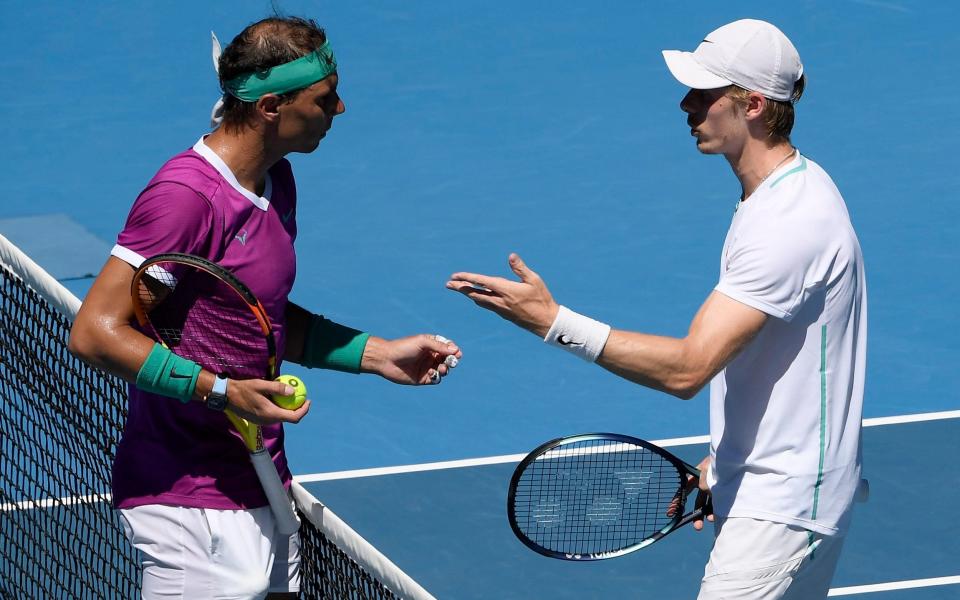 Denis Shapovalov Rafael Nadal Australian Open - AP
