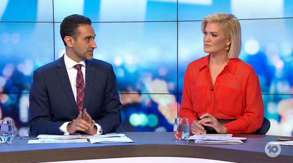 The Project's Waleed Aly and Sarah Harris