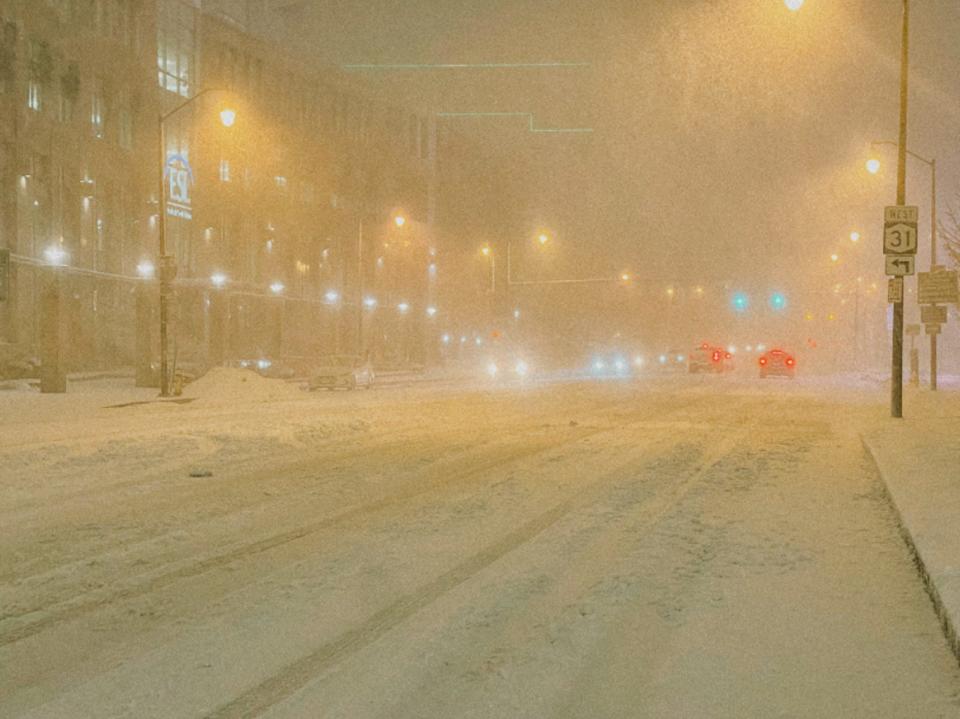 Downtown Rochester, March 3rd snow storm