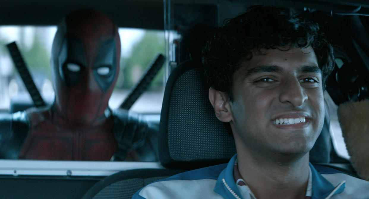 Ryan Reynolds and Karan Soni in <i>Deadpool 2</i> (20th Century Fox)