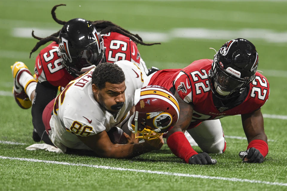 The Redskins are concerned that Jordan Reed may have suffered another concussion. (Getty)