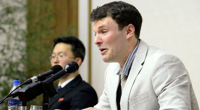 Otto Warmbier's coroner's report contradicts certain claims made by his parents. Source: AAP