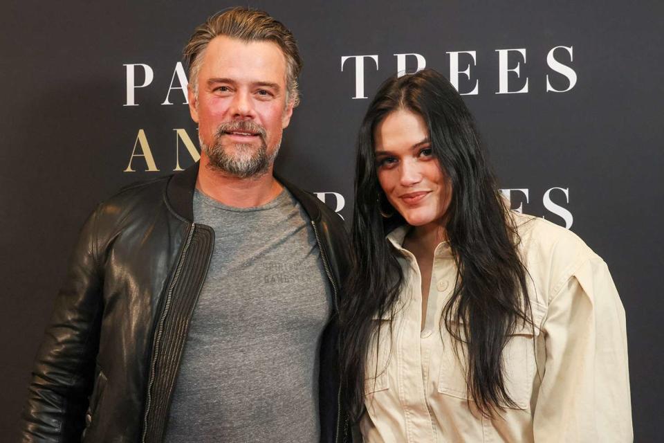 <p> Rodin Eckenroth/Getty Images</p> Josh Duhamel and wife Audra Mari attend the LA premiere of "Palm Trees and Power Lines" in March 2023