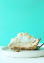 <p>Coconut lovers rejoice: This pie is infused with coconut in five different ways for maximum flavor. Bonus: It's also vegan and gluten-free. </p><p><a href="https://minimalistbaker.com/coconut-cream-pie-vegan-gf/" rel="nofollow noopener" target="_blank" data-ylk="slk:Get the recipe from The Minimalist Baker »;elm:context_link;itc:0;sec:content-canvas" class="link "><em>Get the recipe from The Minimalist Baker »</em></a></p>