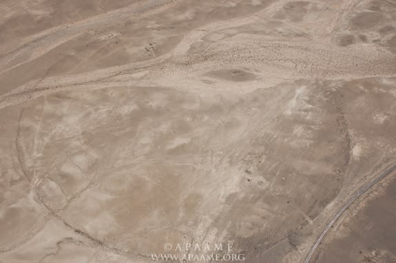 An ancient track road runs through the Big Circle dubbed J4 in Jordan.