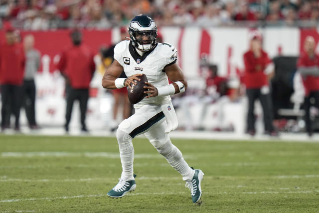 Eagles hope to get receivers going, remain unbeaten when they host