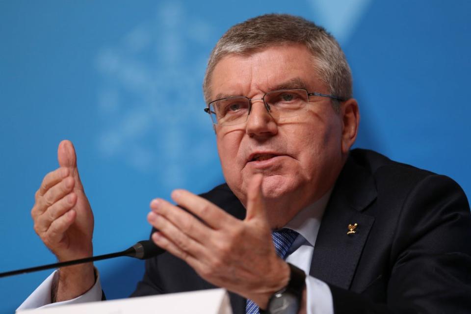 IOC president Thomas Bach has welcomed the participation of athletes at February’s Winter Olympics in Beijing amid a growing diplomatic boycott (Mike Egerton/PA) (PA Wire)