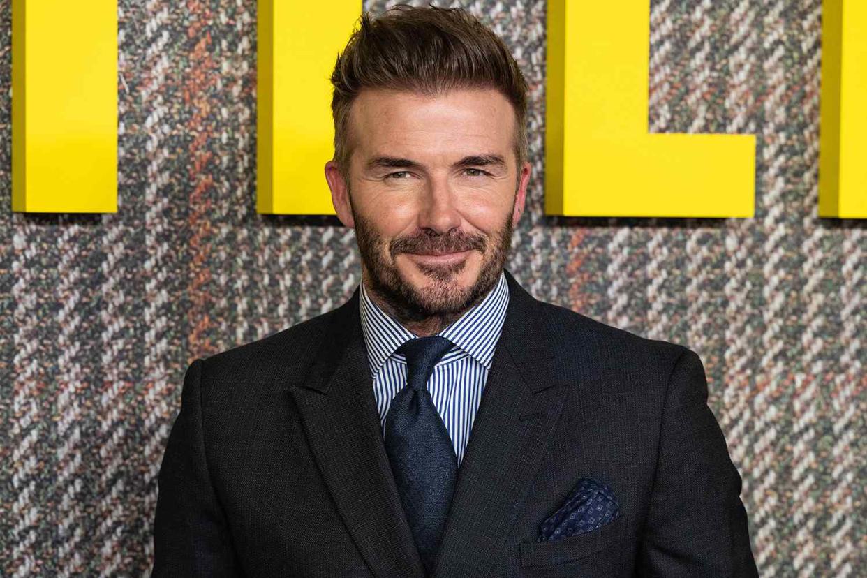 <p>Jeff Spicer/WireImage</p> David Beckham attends the UK Series Global Premiere of "The Gentlemen"