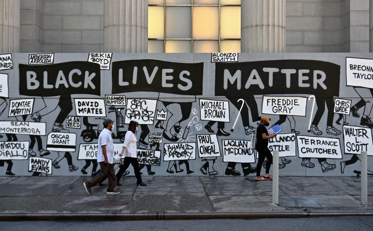 Black Lives Matter banner