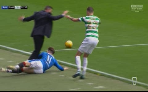 Manager tackled - Credit: Sky Sports