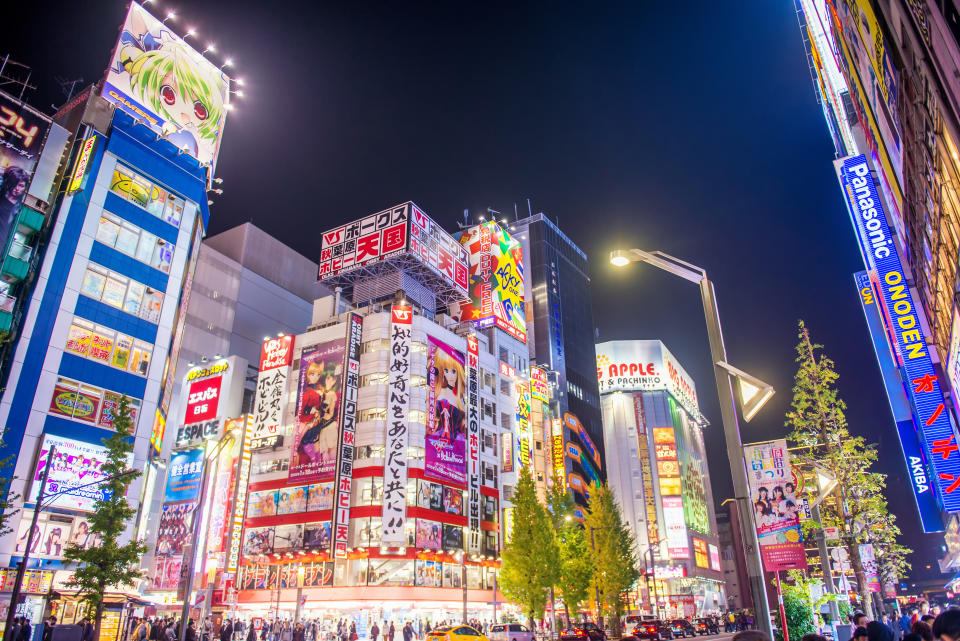 Akihabara district is a major shopping area for electronic, computer, anime, games and otaku goods. (Photo: Gettyimages)