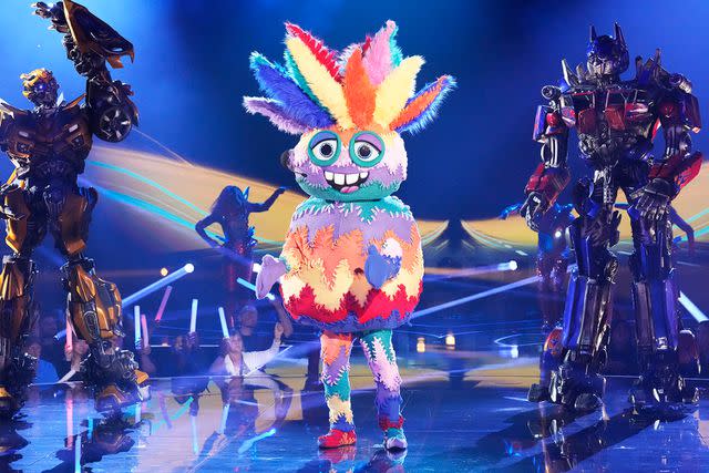 <p>Michael Becker / FOX</p> Ugly Sweater performing on 'The Masked Singer' season 11