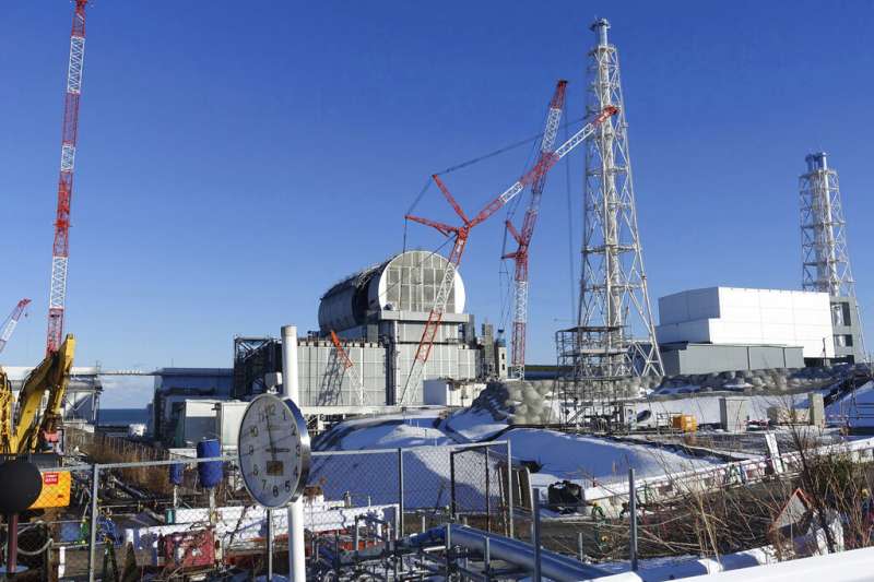 福島第一核電廠三號機組的現況。（美聯社）