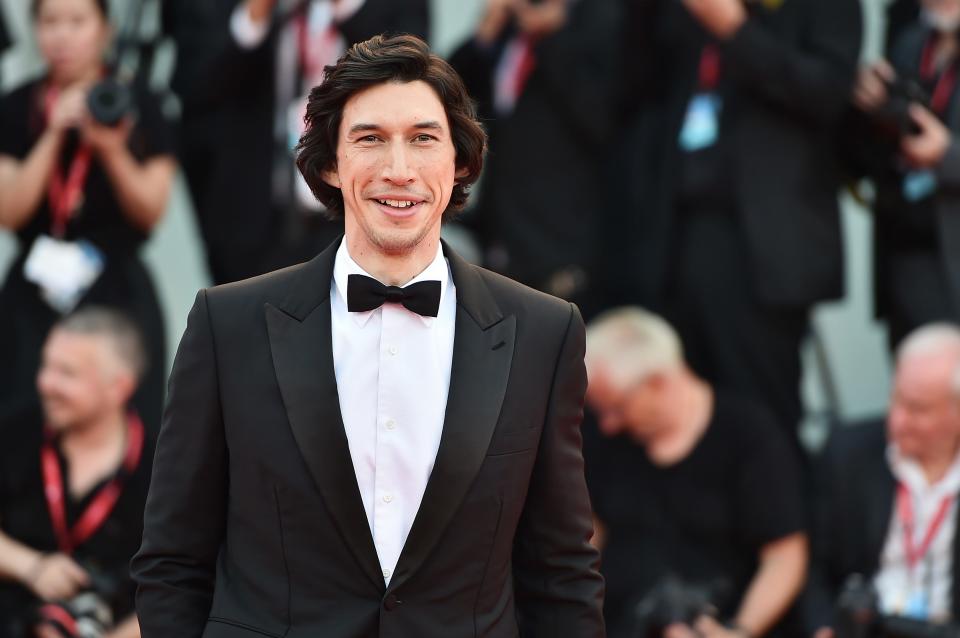 Adam Driver will be the honorary starter for the 2023 Indy 500. In this Aug. 29, 2019, photo, he walked the red carpet ahead of the "Marriage Story" screening during during the 76th Venice Film Festival at Sala Grande in Venice, Italy. (Photo by Theo Wargo/Getty Images)