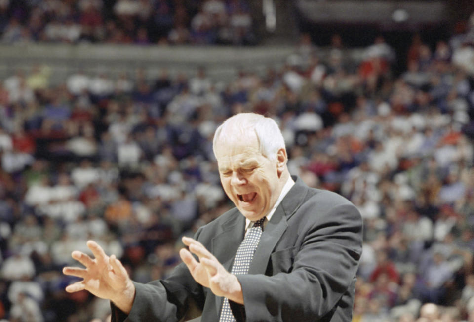 Legendary former Michigan State coach Jud Heathcote also was an influential figure at Gonzaga in retirement. (AP)