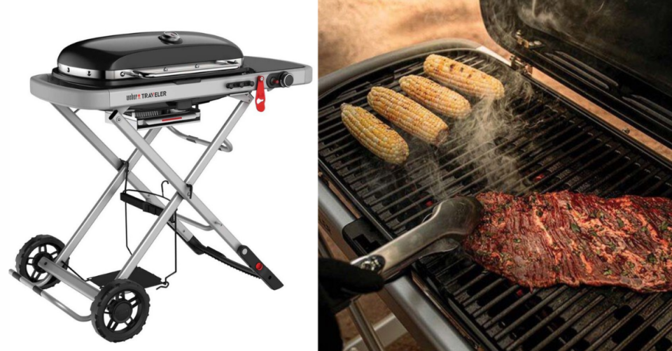 Weber Traveler Portable Gas BBQ.