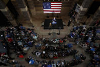 Democratic presidential candidate former Vice President Joe Biden speaks during a community event, Wednesday, Oct. 16, 2019, in Davenport, Iowa. (AP Photo/Charlie Neibergall)