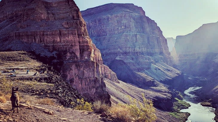 <span class="article__caption">At 80 miles from the nearest paved road, through inhospitable desert with no access to water, the only other way into this campsite is by helicopter. </span> (Photo: Wes Siler)