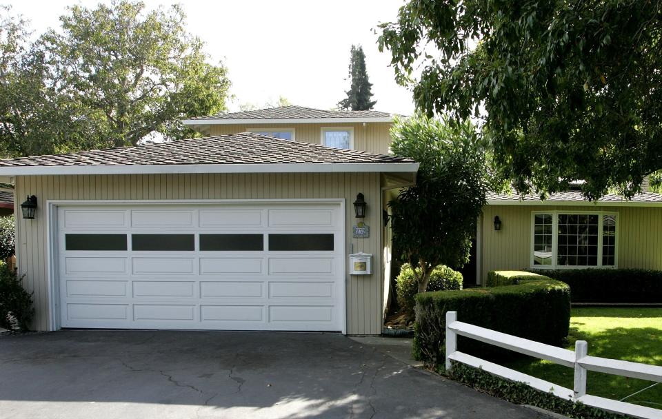 The home where Google co-founders Larry Page and Sergey Brin rented the garage 8 years ago to set up Google is seen October 2, 2006 in Menlo Park, California. Reportedly, Google purchased the 1,900 square foot house where they used to rent out the garage from Susan Wojcicki for $1,700 a month.&nbsp;