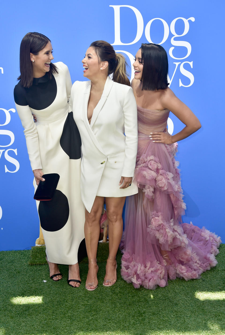 Nina Dobrev, Eva Longoria and Vanessa Hudgens at the premiere of ‘Dog Days’