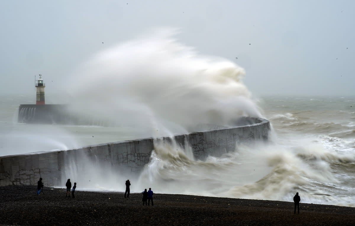 Strong winds may bring a “short term loss of power”, the Met Office said (PA)