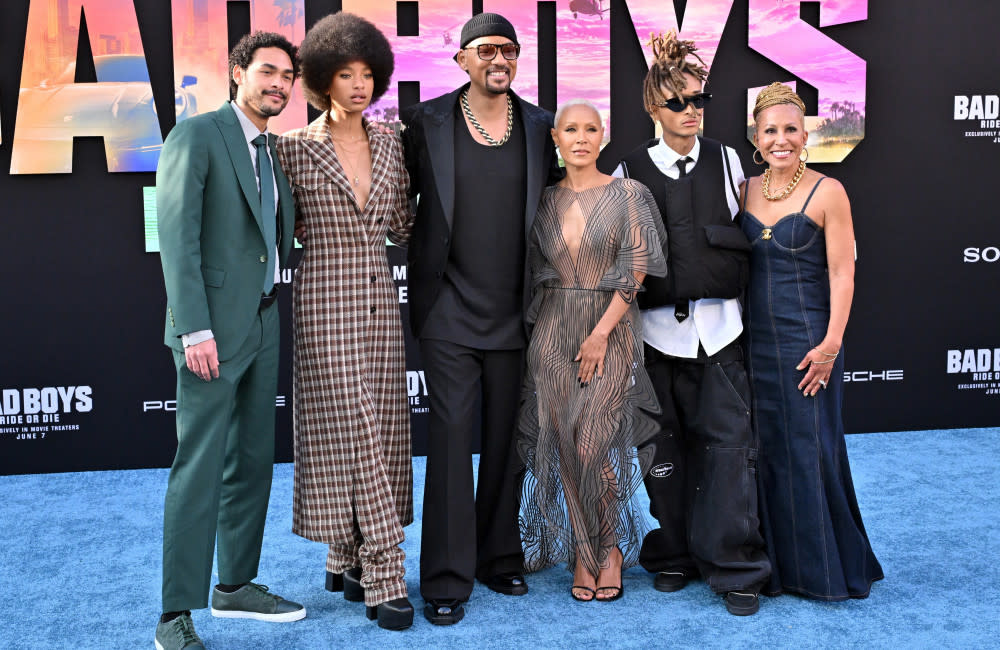 Will Smith was surrounded by his family at the Bad Boys premiere credit:Bang Showbiz