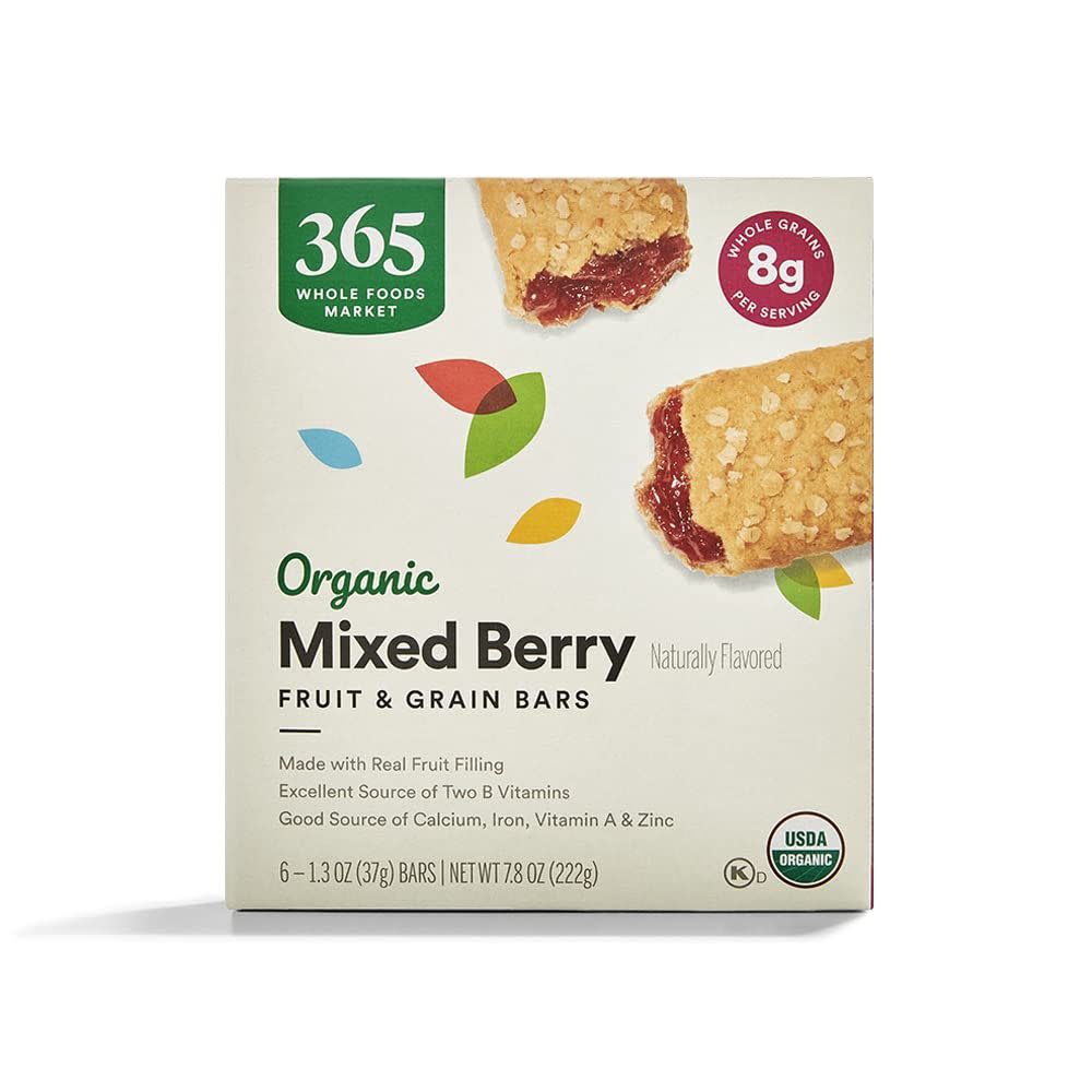 Box of Whole Foods 365 Mixed Berry Cereal Bars