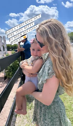 <p>Instagram/jenngatesnassar</p> Jennifer Gates shares a photo of herself and daughter Leila at an equestrian event