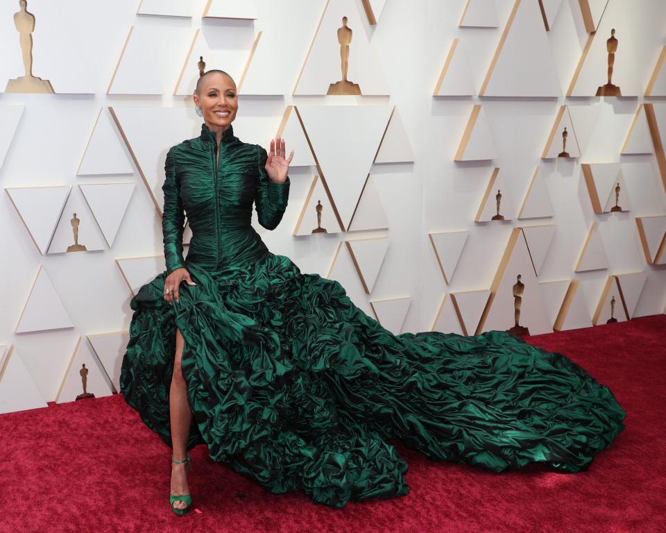 Jada Pinkett Smith in Jean Paul Gaultier. (ABC via Getty Images)
