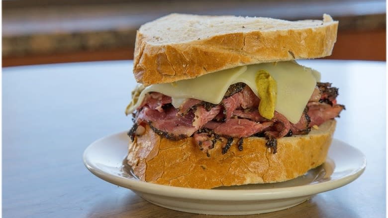 Shapiro's pastrami sandwich