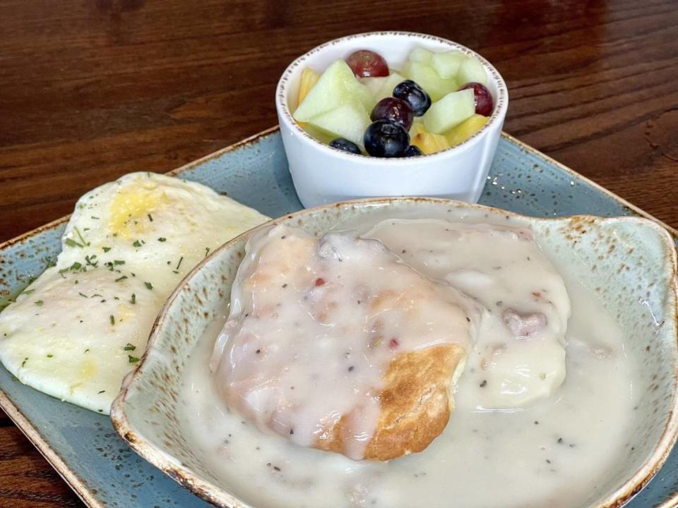 Biscuits and gravy from First Watch.