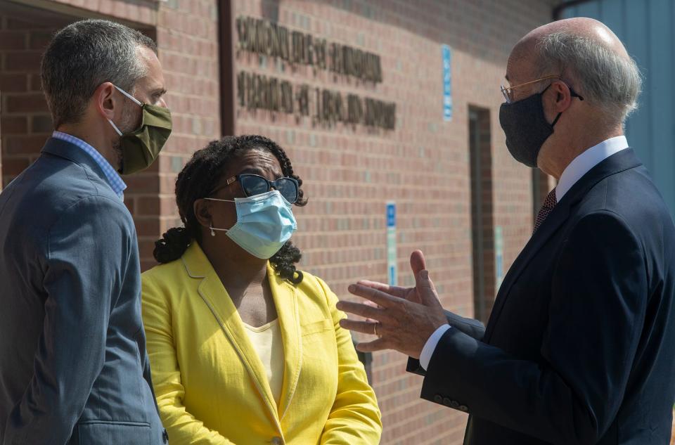 Organizations seeking to hire employees from various backgrounds must completely re-think their recruitment and retainment efforts, said Sheila Ireland, deputy secretary of workforce development for the Pennsylvania Department of Labor, pictured here at left, with Gov. Tom Wolf.