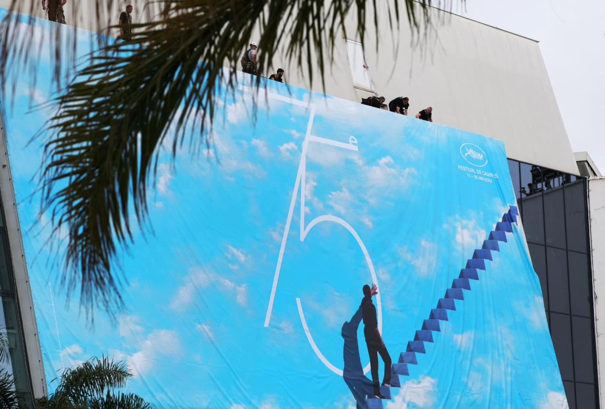 Détail de l'affiche du 75e festival de Cannes - Valery Hache 