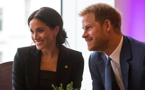 The Duke and Duchess of Sussex, pictured here at the WellChild Awards earlier this month - Credit: Victoria Jones/PA Wire