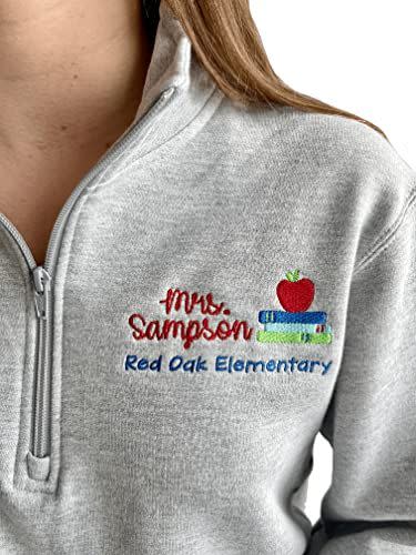 Personalized Teacher Quarter-Zip Sweatshirt