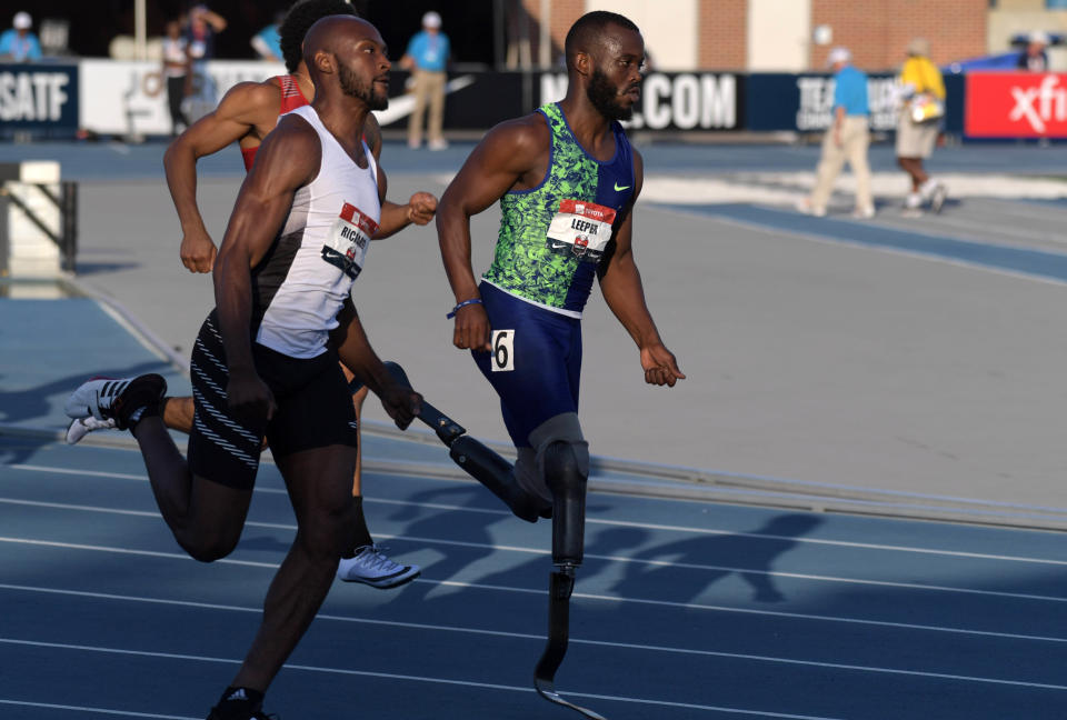 Blake Leeper competes.