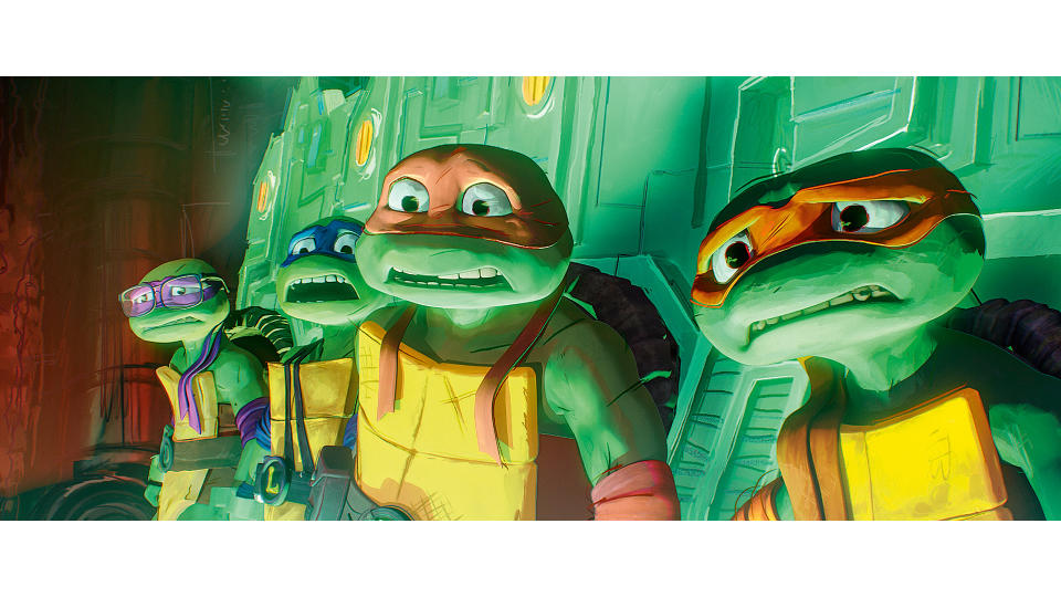 The teenage mutant ninja turtles in Teenage Mutant Ninja Turtles: Mutant Mayhem