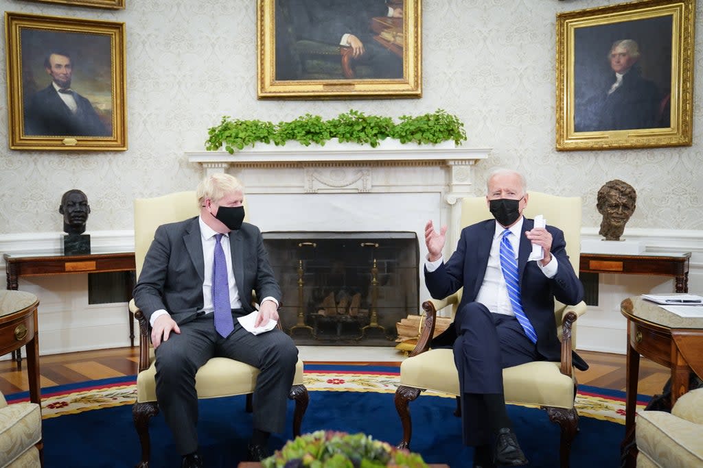 Prime Minister Boris Johnson meets US President Joe Biden (Stefan Rousseau/PA) (PA Wire)