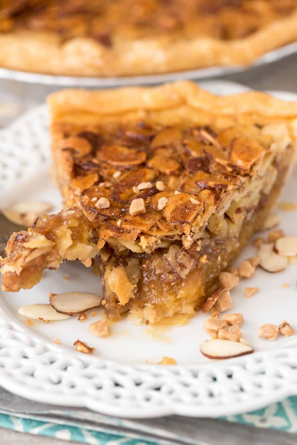 Toffee Almond Pie