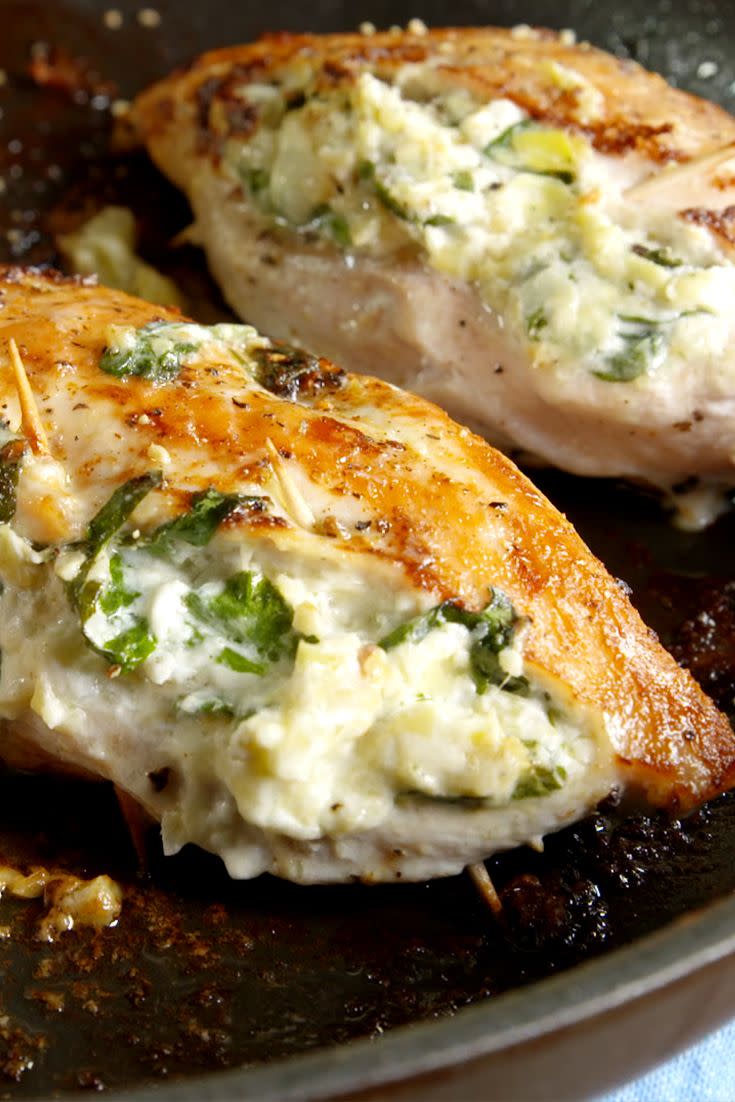 Spinach-Artichoke Stuffed Chicken