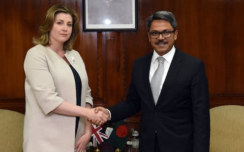  Secretary of State for International Development, Penny Mordaunt has a meeting with the Mohammed Shahriar Alam, State Minister for Foreign Affairs of Bangladesh - Credit: Andrew Parsons