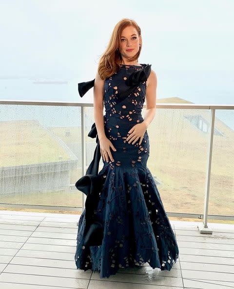 <p>Jane Levy opts for Oscar de la Renta too.</p><p><a href="https://www.instagram.com/p/CL3H9qiAJpZ/" rel="nofollow noopener" target="_blank" data-ylk="slk:See the original post on Instagram;elm:context_link;itc:0;sec:content-canvas" class="link ">See the original post on Instagram</a></p>