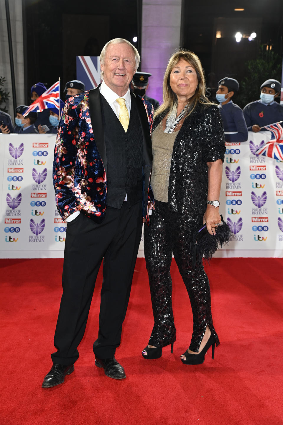 London, UK. 31 October 2021. Chris Tarrant and Jane Bird arriving at the Pride of Britain Awards, at the The Grosvenor House Hotel, London. Picture date: Sunday October 31, 2021. Photo credit should read: Matt Crossick/Empics