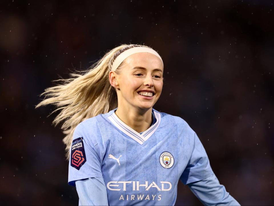 Chloe Kelly in action at Manchester City Academy Stadium (Getty)