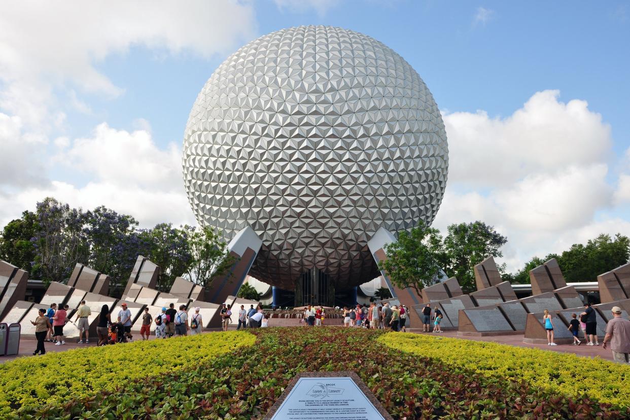 Epcot Spaceship Earth Walt Disney World Orlando 2010