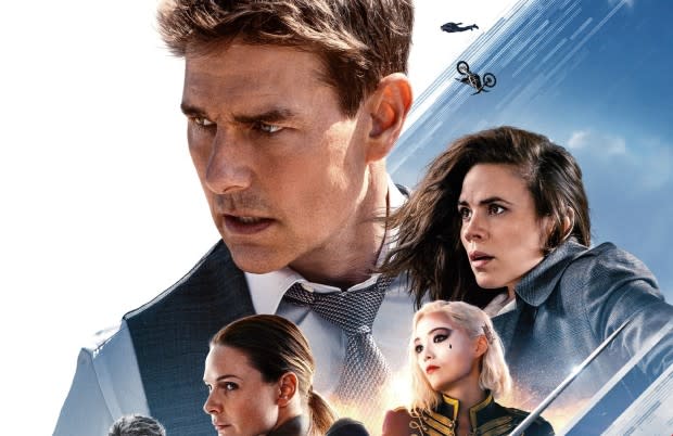 <p>Paramount</p><p>The seventh installment of the <em>Mission: Impossible </em>series might have Tom Cruise’s most incredible stunt yet. That’s saying something when Cruise has already hung off a flying plane, climbed Burj Khalifa, and HALO jumped out of a plane. This time, Cruise rides a motorcycle off a cliff before parachuting down into a valley, a stunt he <a href="https://www.yahoo.com/lifestyle/tom-cruise-did-13-000-210648366.html" data-ylk="slk:performed over 50 times;elm:context_link;itc:0;sec:content-canvas;outcm:mb_qualified_link;_E:mb_qualified_link;ct:story;" class="link  yahoo-link">performed over 50 times</a>—and yes, we promise it makes sense in the plot, which finds Ethan Hunt and his team fighting against the “Entity,” an AI-like program that threatens the top powers of the world. Elsewhere, enjoy a car chase through Rome, a fight through the streets of Venice, and a thrilling climax on a train that dangles off a blown-up bridge. </p>