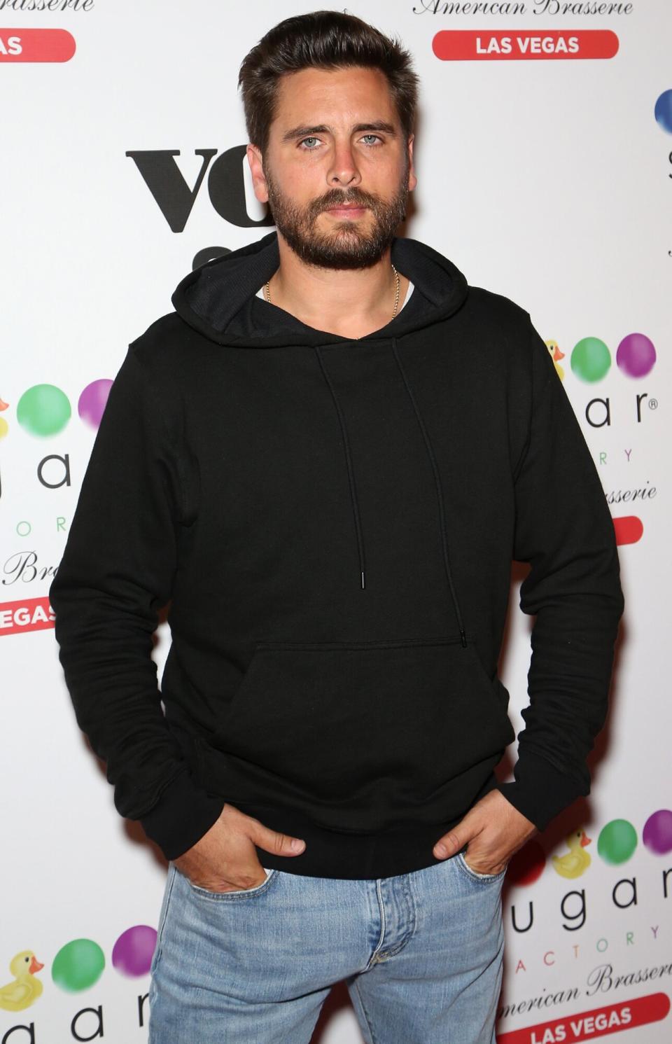 Scott Disick attends the grand opening of Sugar Factory American Brasserie at the Fashion Show mall on March 18, 2017 in Las Vegas, Nevada