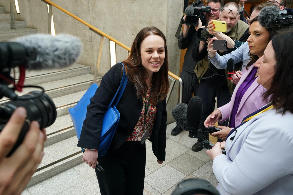 Former Scottish finance secretary Kate Forbes is still considering if she will run again for the SNP leadership (Andrew Milligan/PA)